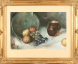 H.J. Reuchlin-Lucardi, 'Stilleven met fruit'., Aquarel op papier
