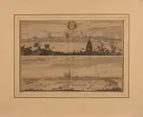 ca. 1700. by ca Antieke dubbele landkaart, 1700, Iets vergeeld, offered Oct 2017