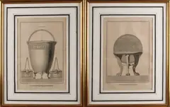 2x Gravure. by C. Pignatari, Twee maal Italiaanse gravure, offered Oct 2017