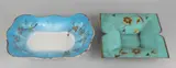 Wmf Schaal, 1emaille schaal, Duitse WMF Ikora cloisonne schaal en één antieke geëmailleerde schaal met florale decors (iets randschade)