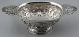 Brandewijn kom, zilver., Randgravure met Engelse tekst uit 1951, 925/000, ca