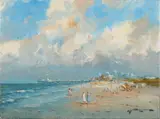 J.J.H. van Leeuwen, 'Strand Scheveningen'