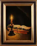 Wim Poelman, stillleven, Olieverf op paneel