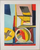 Modern schilderij, A. Ribbeling, Acryl op papier