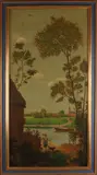 Groot 18e eeuws schilderij, 18e eeuw., Olieverf op linnen