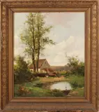 Morizot, 19e eeuw, romantisch schilderij, Olieverf op linnen