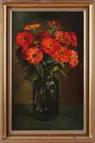 Bos bloemen, J. Knikker Sr., Olieverf op linnen