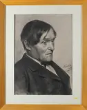 Passig 1887 Duitse school, portret, Houtskool op papier