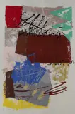 Bep Toscani '93, 22/35, Bep Toscani 93, nr 22/35 (geb.1940) abstracte compositie, lithografie op papier 88x58cm Cond:G
