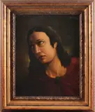 Cornelis Snoeijerbosch, religieuze vrouw, Cornelis Johannes Snoeijerbosch 1891-1975 Zutphen, Buste gelovige vrouw, olieverf op linnen 50x40cm Cond:G