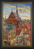 dorpsgezicht by Heinrich Eckstein 1935, Duitse school, stadsgezicht St, Johannskirche, olieverf op linnen 81x61cm, offered Apr 2016