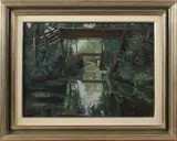 D. Meyer, Giethoorn, Meyer Giethoorn, olieverf op linnen 30x40cm Cond:G