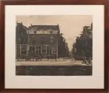 Willem Witsen, ets, Willem Witsen 1860-1923, Amsterdamse gracht in de winter met figuren 49x40cm ets op papier Cond:G