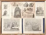 Antieke gravures, Duitsland, Vijf antieke gravures in lijst 17e 18-e eeuw (Duitsland), diverse keizerlijke voorstellingen (bekroningen) 48x36cm
