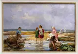 P. Renard, kinderen strand