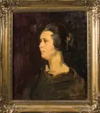 Isaac Israëls, portret, Isaac Lazerus Israels 1925 (1865 - 1934 Amsterdam), olieverf op linnen, portret van Mevr
