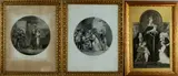 3 Werken, 19e eeuw, Drie 19e eeuwse werken: 1x gravure Ophelin, 1x gravure Lear + Cordelia en 1x religieuze reproductie, ca