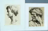 2 Gravures, 17e-18e eeuw, Twee gravures op papier 17e-18e eeuw, portretten: 1x Tete inconnue 16x11cm. en 1x ongesigneerd 15x11,5cm