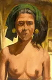 Hasim by Hasim, olieverf op linnen, Indonesische schone 48x32cm, Hasim, olieverf op linnen, Indonesische schone 48x32cm, offered Jul 2014