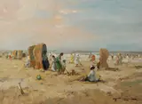J.J.H. van Leeuwen, strand