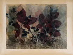 Jan Gierveld, 70-er jaren, Jan Gierveld 73 (Wierden 1935 - 2005), aquarel op papier, druivenranken 60x80cm
