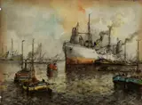 Wim Bos, aquarel