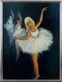 danseres by Louis Meys, olieverf op linnen, danseressen 60x80cm, Louis Meys, olieverf op linnen, danseressen 60x80cm, offered Oct 2013