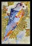 2x Gouaches, mozaïek, Twee keer ongesigneerd? 20e eeuw, gouache op papier, abstract figuratief 21x30cm