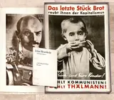 John Heartfield 1891-1968, fotocollectie, Originele doos met 33 lithos, hoofdzakelijk spotprenten over het derde rijk WO II