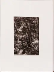 Aart van Dobbenburgh, landschap '57, Aart van Dobbenburgh '57 (1899- 1988 Amsterdam), lithografie op papier, 6/20, 21e landschap 29x44cm