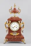 roodbruin by Grote Franse pendule van roodbruin marmer ca, Grote Franse pendule van roodbruin marmer ca, offered Jan 2012