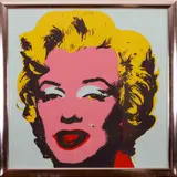 M. Monreau, zeefdruk, Ongesigneerd Marilyn Monroe (stijl van Andy Warhol), zeefdruk op papier 90x90cm