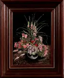 C. Dijkshoorn, bloemstilleven, Dijkshoorn, olieverf op linnen, bloemstilleven 24x18cm