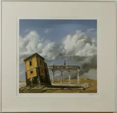 Hans Peter Nagtegaal, Bomat 20, Hans Peter Nagtegaal (11-09-1944 Amsterdam) Rietveld Academie, drukwerk op papier Nr 43, Bomat 20 68x65cm
