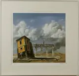 Hans Peter Nagtegaal, Bomat 20, Hans Peter Nagtegaal (11-09-1944 Amsterdam) Rietveld Academie, drukwerk op papier Nr 43, Bomat 20 68x65cm