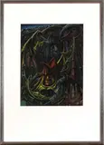 Antonius van de Valk (pseudo Ton van Tast) (Geb, Antonius v.d. valk, 24-4-1884 Delft), goauche op papier, surrealistische voorstelling 36x49cm