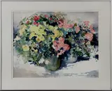 bloemstilleven by Jacob van Veen, aquarel op papier, bloemstilleven 50x70cm, Jacob van Veen, aquarel op papier, bloemstilleven 50x70cm, offered Jan 2011
