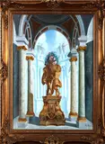 R. Joyce, Weense barock voorstelling, Joyce, olieverf op paneel, Weense barock voorstelling, 50x60cm