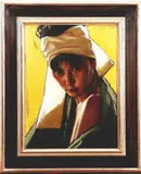 Nico Vrielink, de vrouw, Nico Vrielink 2007, olieverf op linnen, de vrouw van Nico Vrielink 30x40cm