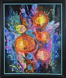 Ootmarsum Ton Schulten, Fantasie voorstelling, Acryl op linnen