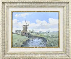 Nabij Alkmaar Koedijk by A.C. van Noort, Olieverf op paneel, offered Jun 2026