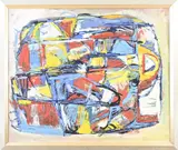 A. Theo van Ravenswaaij, Abstracte compositie, Acryl op board