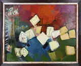 Agnes van den Brandeler, Moderne compositie, Olieverf op linnen