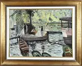 J. Dareste, Schilderij naar Renoir, Olieverf op linnen