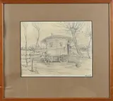 H.A. van Daalhoff, Woonwagen, Tekening