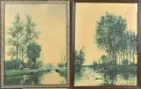 Landschap by Twee antiek Hollandse gouaches, Twee antiek Hollandse gouaches, offered Jun 2026