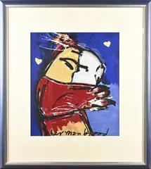 Herman Brood, Figuur, Litho op zijde