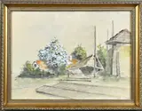 M. de Jongere, Boerderij met bloesemboom
