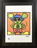 Offset nadruk Keith Haring, Andy Mouse, Print op papier