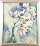 Aart Glansdorp, Magnolia-tak, Olieverf op linnen